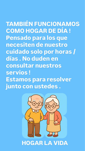 Hogar Geriátrico La Vida. Inauguración