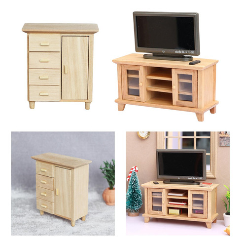 1:12 Gabinete En Miniatura Casa De Muñecas Muebles