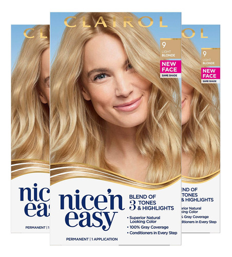 Clairol Nice'n Easy Color De Cabello Permanente, 103/9 Rubio