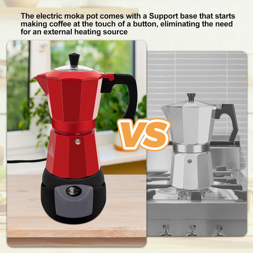 Cafetera Italiana De Espresso 6 Tazas 300ml.