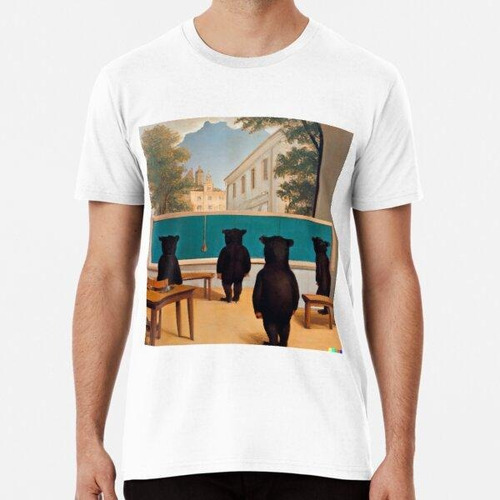 Remera Osos En La Escuela René Magritte Algodon Premium