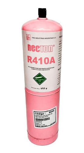 Garrafa Lata De 650 Gramos Necton Gas Refrigerante R410