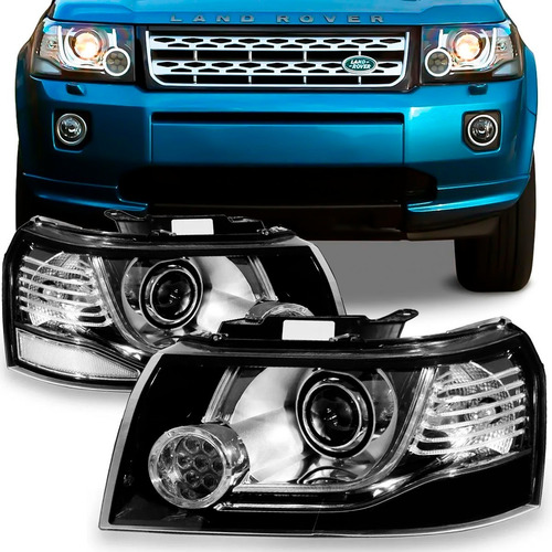 Par Farol Freelander 2 2006 A 2013 Led Másc Negra 12 Pinos