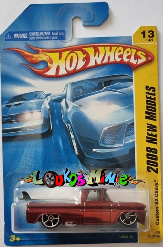 Hot Wheels Custom ´62 Chevy Pickup 2008 New Models 13/196