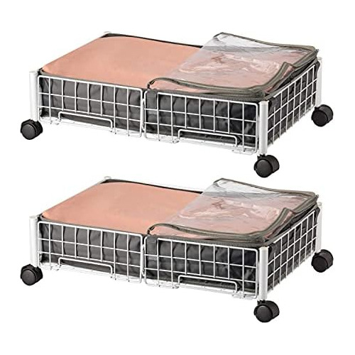 Almacenamiento De Ropa 2 1 Debajo De Cama Ruedas, Organ...
