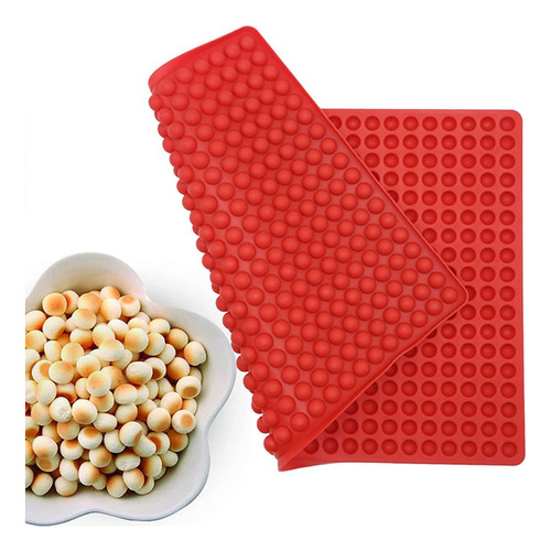 Molde De Silicona Mini Redondo Para Bolas De Chocolate Con 4