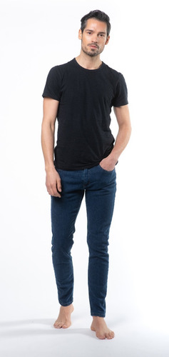 Jean Skinny Color Azul Hombre - Mizu