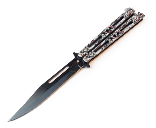 Navaja Mariposa Balisong Acero Inox Practica Filo Zombie