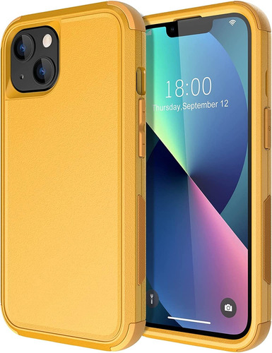 Funda Protectora Diverbox Para iPhone 13 (amarillo)
