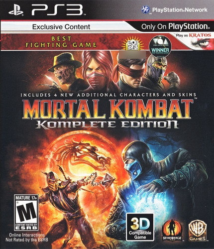 Mortal Kombat Komplete Edition - Ps3 Legendado