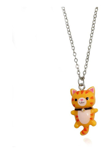 Collar Con Colgante De Gato De Animal Lindo Kawaii Style 1