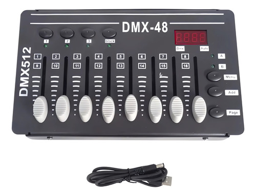 Controlador Dmx 12 Canales Luces Dj Consola -48