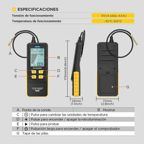 Probador De Fluidos Direccionales Automotrices As507