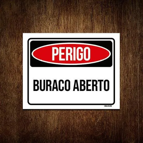 Kit de 10 placas de peligro para orificios abiertos