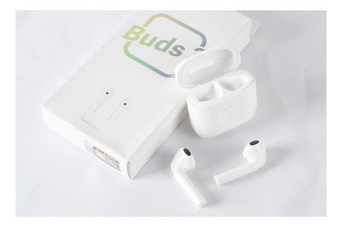 Imagen 3 de 6 de Auriculares in-ear inalámbricos Xiaomi Redmi Buds 3 M2104E1 blanco con luz LED