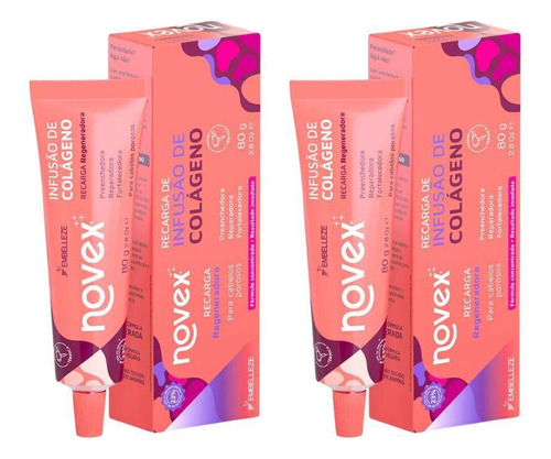 Recarga Novex 80g Infusao De Colageno - Kit Com 2un