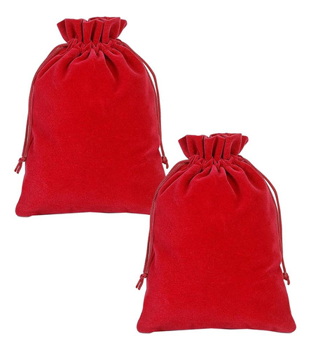 Bolsas De Terciopelo Para Anillos, Mxvog-002, 2pzas, Rojo, 7