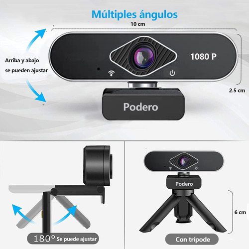 Cámara Web Usb Full Hd 1080p Con Micrófono Transmisión En Vi