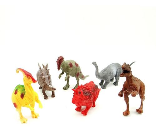 Dinosaurios De Goma En Bolsa X6