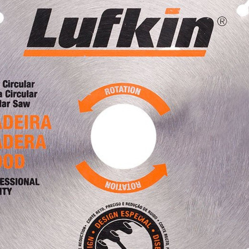 Disco De Serra Circular Para Madeira C/ 40 Dentes Lufkin Cor Prata