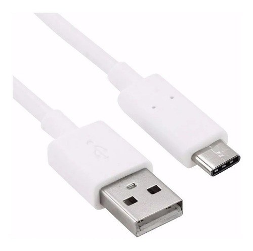 Cable Usb Tipo C Carga Rápida Datos Cargador Color Blanco