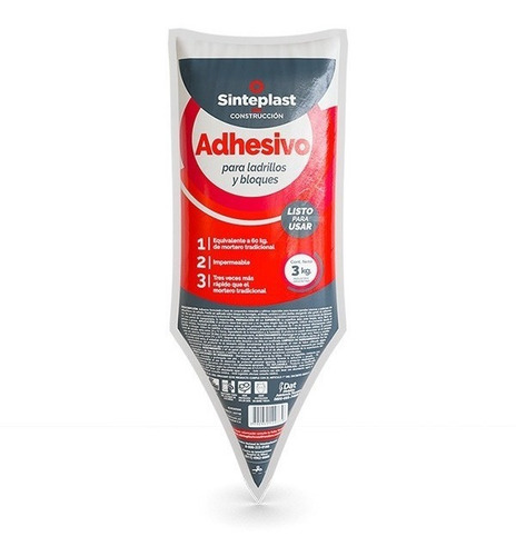 Adhesivo Listo Para Ladrillos Y Bloques 3kg Sinteplast