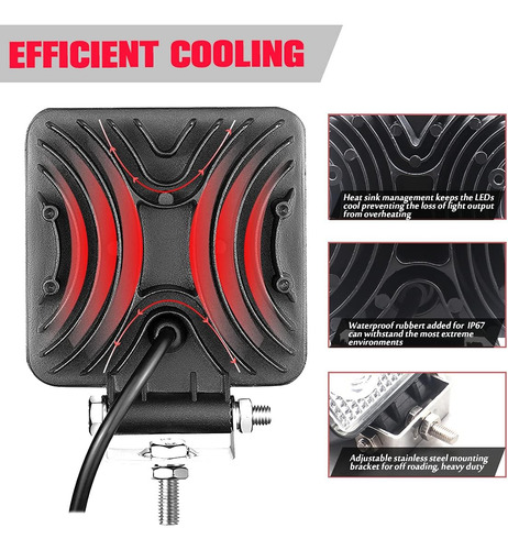 Luces De Trabajo Led Para Camión Tractor, 28 W, 4 Pu 4056569