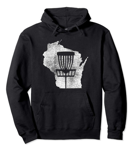 Wisconsin - Sudadera Con Capucha Con Diseno De Disco De Golf