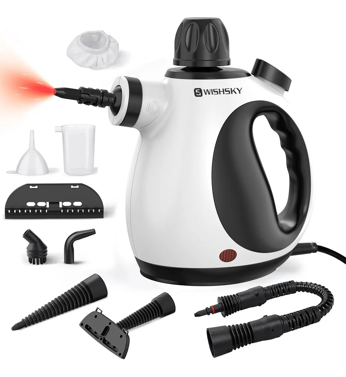 Limpiador De Vapor 1200w Vaporizador Para Chinches Máquina A Vapor 350ml Limpieza Limpiadora De Vapor Portátil Limpiadora Automotriz De Vapor Para Chinches Limpieza Vapor Alta