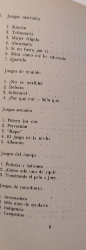Juegos En Que Participamos - Eric Berne (usado