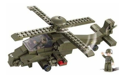 Meninos Blocos De Montar Do Exército Helicóptero - Br906