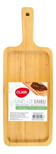 Gamela / Tábua De Corte De Bambu 40x 14x 1,5cm