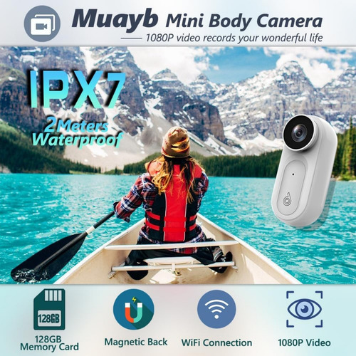 Mini Cámara Corporal 1080p, Cámara Corporal Portátil Con 180