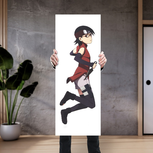 Cuadro Grande 30x80 Cm Boruto Sarada Uchiha Animeras