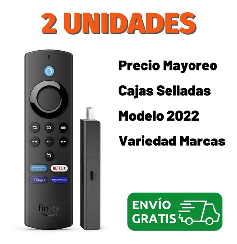 Pack 2 Amazon Fire Tv Stick Lite Versión 2022 Con Voz Alexa