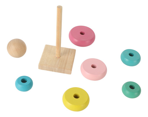 Juguete Apilable De Madera Para Bebés, Educativo, Colorido
