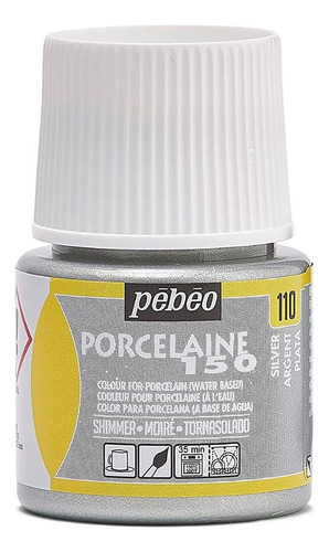 Pebeo Porcelaine 45 Ml - 110 Tornasol Plata