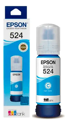 Tinta Epson T524 Cyan Tinta Amarillo
