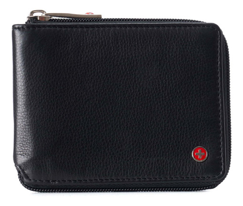 Billetera Alpine Swiss Para Hombre, Bifold De Cuero Con