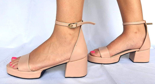 Sam123 Sandalias Unicas Mujer Talles Grandes Marce Nude