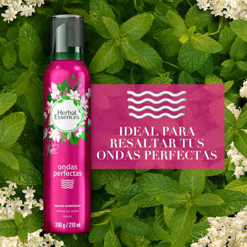 Espuma Modeladora Herbal Essences Ondas Perfectas, 200 G