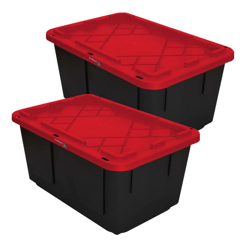 Organizadores Duraderos , Mxoxr-002, 2pzas, 102 Lt, 77x52x38 Color Negro/rojo