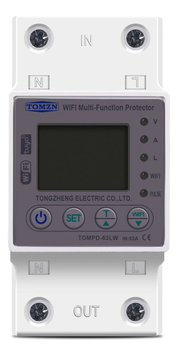 Conmutador Wifi Tomzn 63a Tuya Meter Circuito De Medición Kw