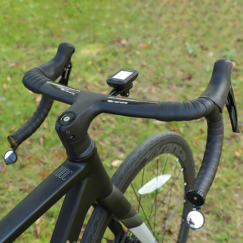 Espejos Retrovisores Para Bicicleta Con Mango Negro Y Enchuf
