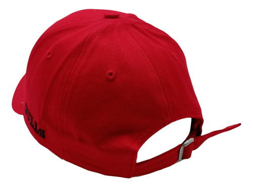 Gorra Visera Curva Equipos Diseño Deportes Calidad Premium Bull Red Classic Medida Única Ajustable Lisa