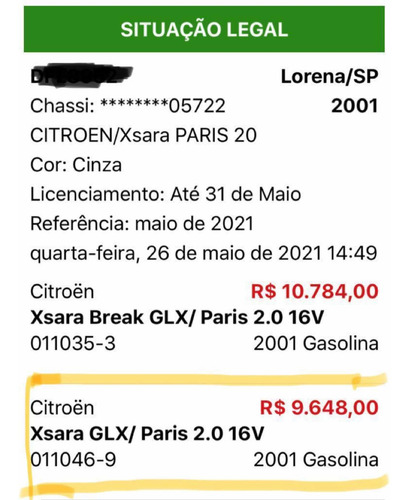 Citroën Xsara 2001 2.0 Glx 5p Hatch
