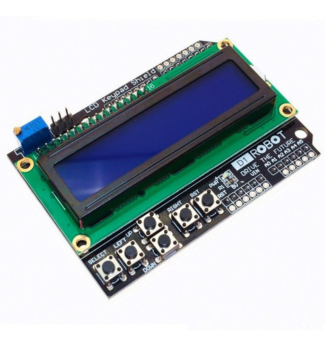 Shield Display Lcd 1602 Keypad Backlight Azul P/ Arduino