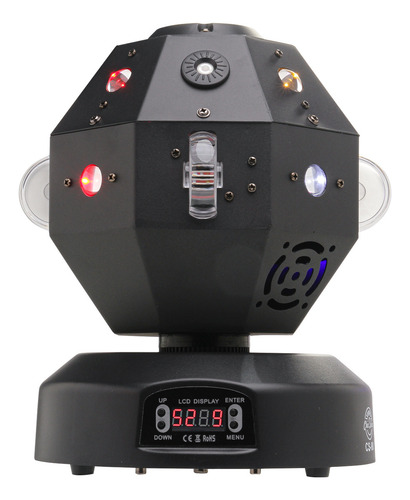 Moving Laser Beam 19 Leds Rgbw Dmx Dj Efeitos Giratorios