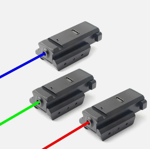 Mira Laser Usb Tatico Militar P/ Armas Pistola Trilho 20mm