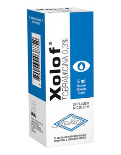 Xolof® Solución Oftálmica 5ml (tobramicina)
